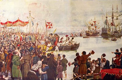 Abreise von Vasco da Gama nach Indien von Roque Gameiro